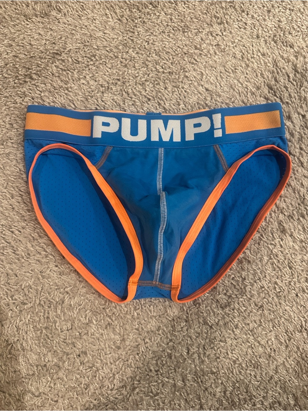 Men’s Pump! Blue & Orange Brief